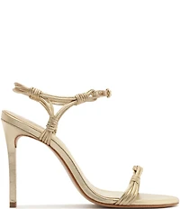 Schutz Nara Metallic Leather Dress Sandals