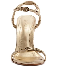 Schutz Nara Leather Espadrille Wedge Sandals