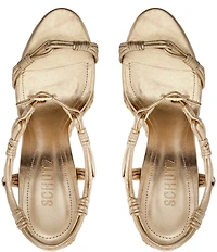 Schutz Nara Leather Espadrille Wedge Sandals