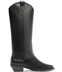 Schutz Nash Up Leather Pointed Toe Tall Western Boots