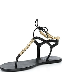 Schutz Nia Beaded Thong Sandals