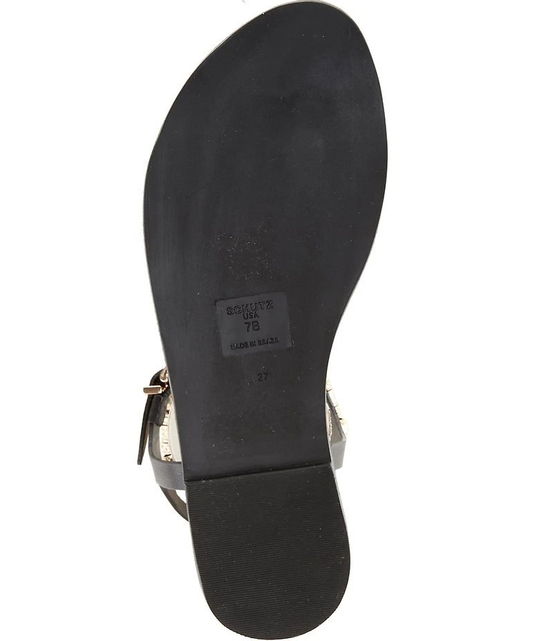 Schutz Nia Beaded Thong Sandals