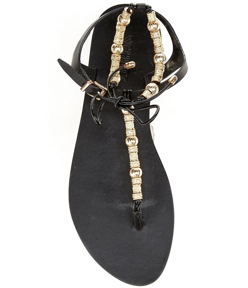 Schutz Nia Beaded Thong Sandals