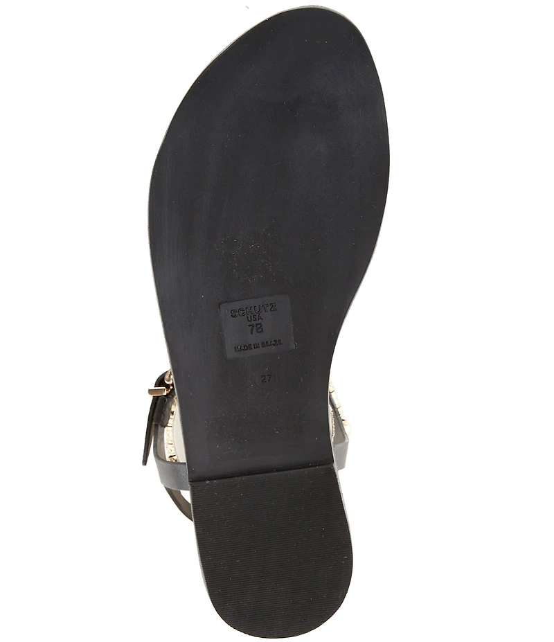 Schutz Nia Beaded Thong Sandals
