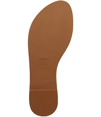 Schutz Nina Metallic Thong Flat Sandals