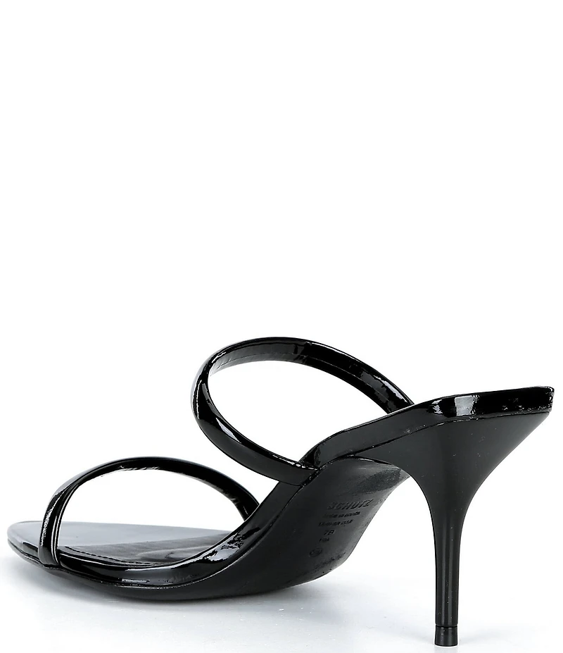 Schutz Nylle Patent Leather Dress Slides