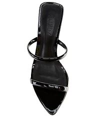 Schutz Nylle Patent Leather Dress Slides