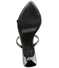 Schutz Nylle Patent Leather Dress Slides