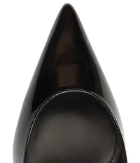 Schutz Paola Mid Patent Leather Pointed Toe Slingback Pumps
