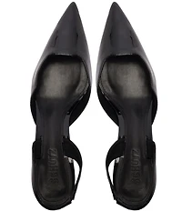 Schutz Paola Patent Leather Pointed Toe Mid Stiletto Pumps