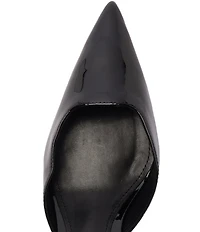 Schutz Paola Patent Leather Pointed Toe Mid Stiletto Pumps