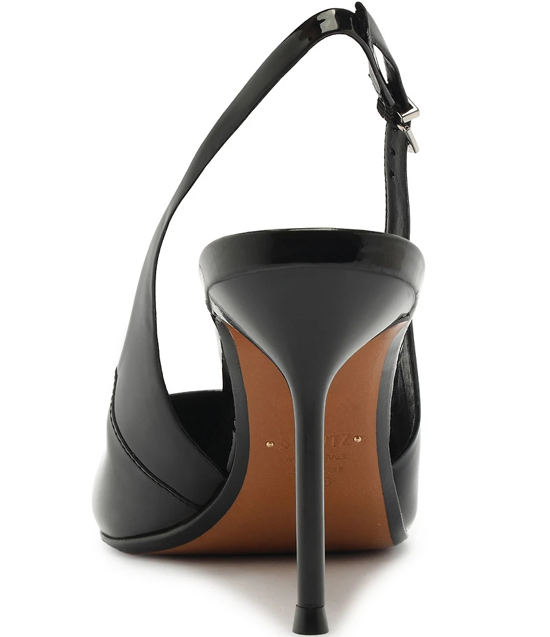 Schutz Paola Patent Leather Pointed Toe Stiletto Pumps