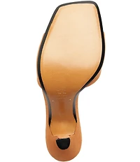 Schutz Posseni Suede Square Toe Dress Slide Sandals
