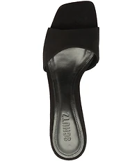 Schutz Posseni Suede Square Toe Dress Slide Sandals