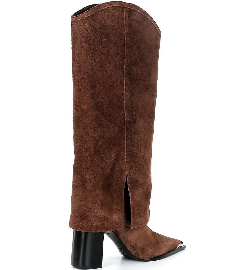 Schutz Raffaela Up Cloak Suede Tall Boots