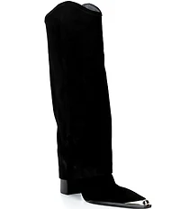 Schutz Raffaela Up Cloak Suede Tall Boots