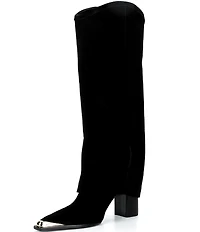 Schutz Raffaela Up Cloak Suede Tall Boots