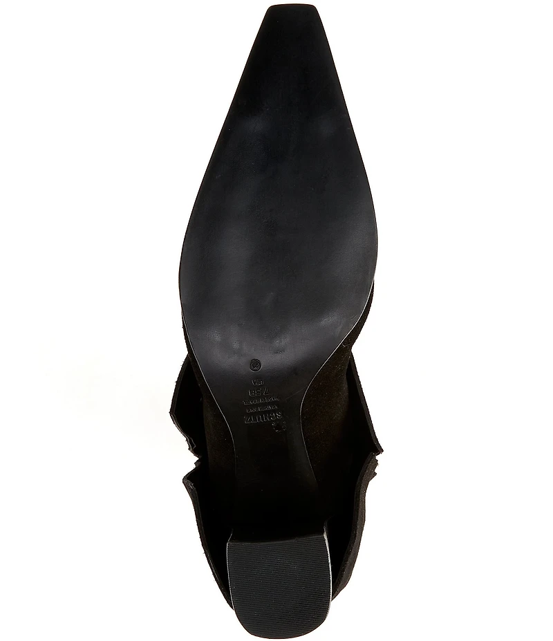 Schutz Raffaela Up Cloak Suede Tall Boots