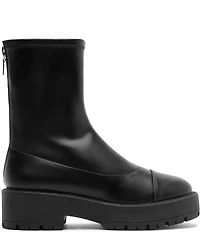 Schutz Rita Back Zipper Platform Booties