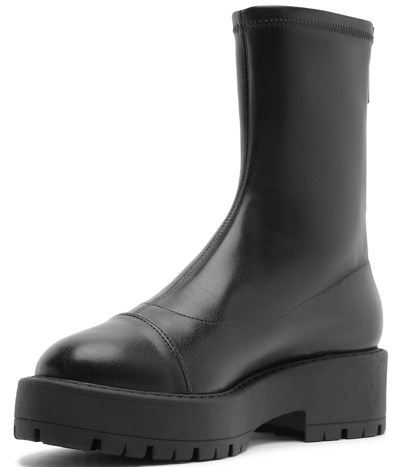 Schutz Rita Back Zipper Platform Booties