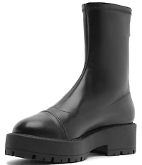 Schutz Rita Back Zipper Platform Booties