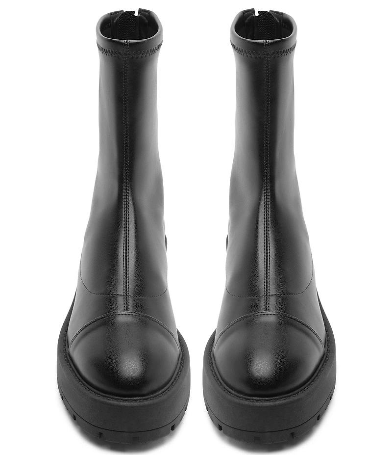 Schutz Rita Back Zipper Platform Booties