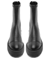 Schutz Rita Back Zipper Platform Booties