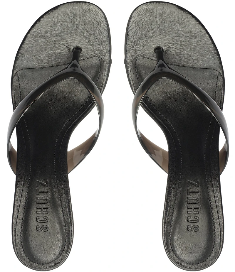 Schutz Roslyn Jelly Thong Dress Slide Dress Sandals