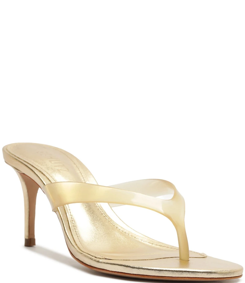 Schutz Roslyn Jelly Thong Dress Slide Dress Sandals