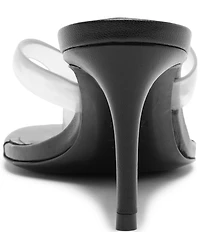 Schutz Roslyn Vinyl Thong Slide Dress Sandals