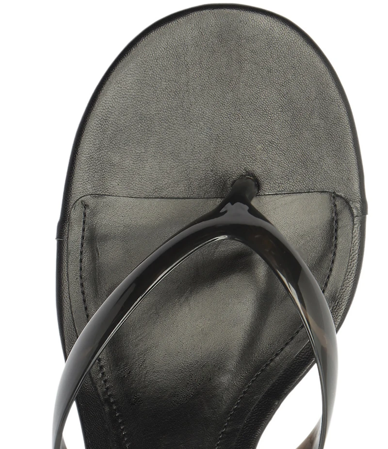 Schutz Roslyn Jelly Thong Wedge Slide Sandals