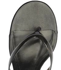 Schutz Roslyn Jelly Thong Wedge Slide Sandals