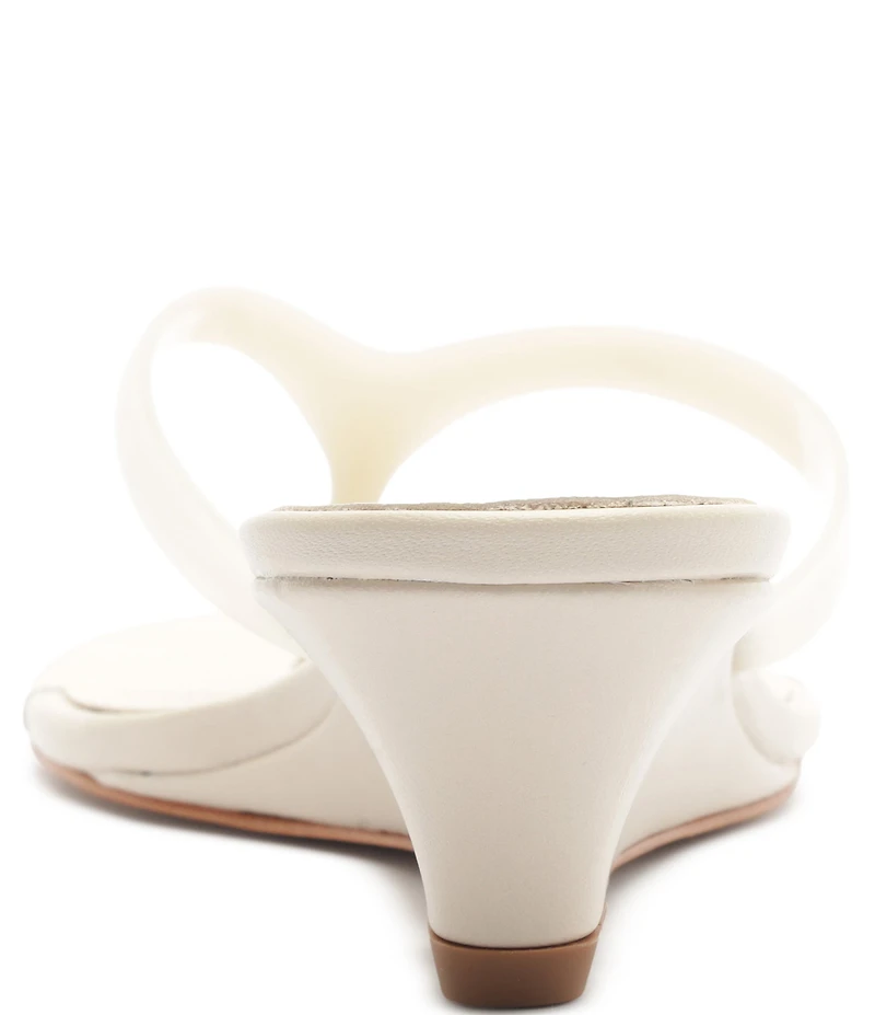 Schutz Roslyn Jelly Thong Wedge Slide Sandals