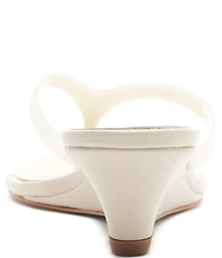 Schutz Roslyn Jelly Thong Wedge Slide Sandals