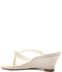 Schutz Roslyn Jelly Thong Wedge Slide Sandals