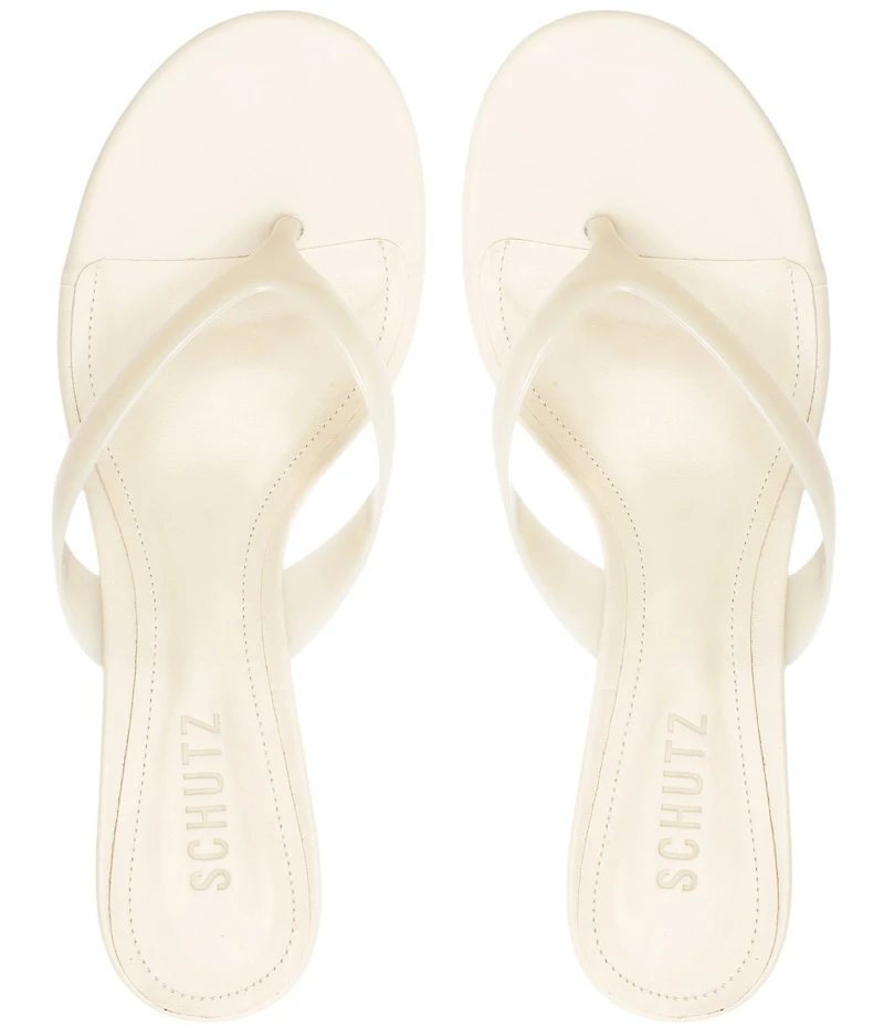 Schutz Roslyn Jelly Thong Wedge Slide Sandals