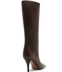 Schutz Rudy Leather Stiletto Tall Boots