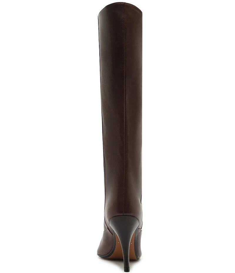 Schutz Rudy Leather Stiletto Tall Boots