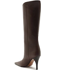 Schutz Rudy Leather Stiletto Tall Boots
