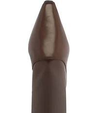 Schutz Rudy Leather Stiletto Tall Boots