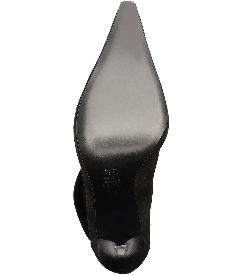 Schutz Rudy Suede Buckle Strap Hardware Booties