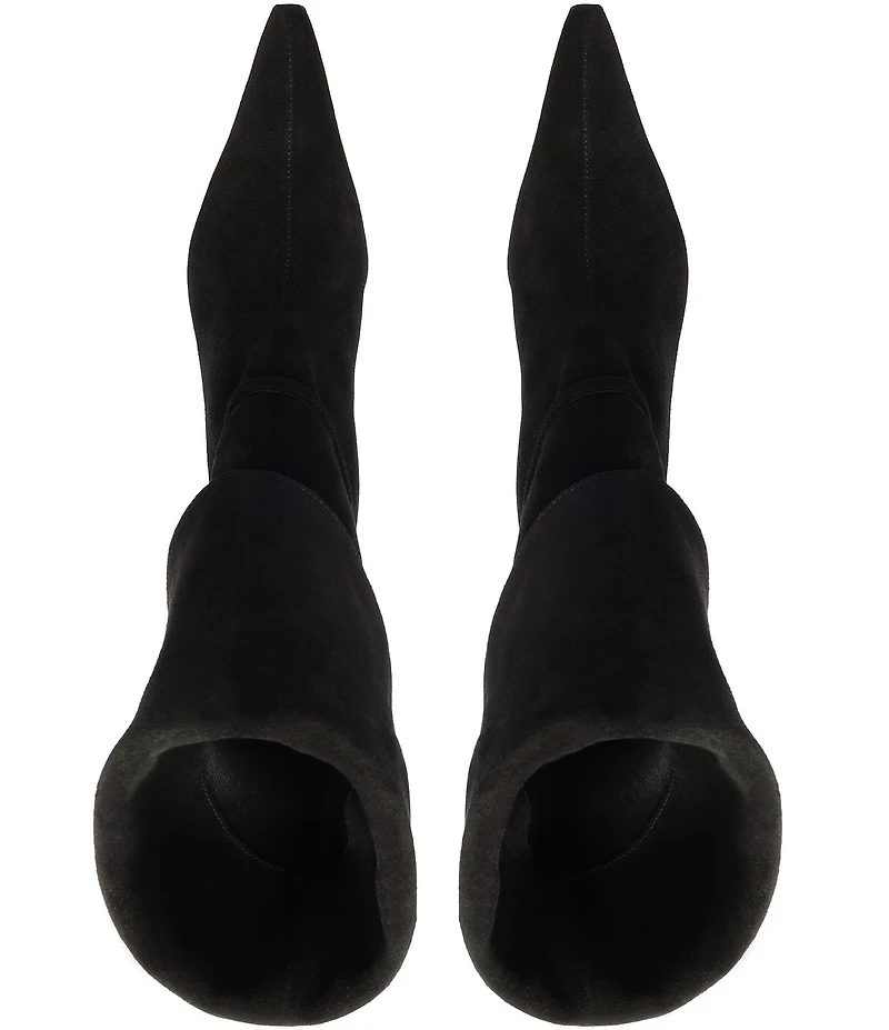 Schutz Rudy Suede Buckle Strap Hardware Booties