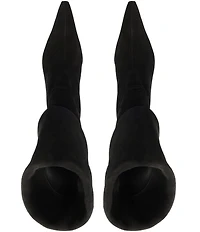 Schutz Rudy Suede Buckle Strap Hardware Booties