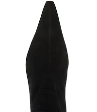 Schutz Rudy Suede Buckle Strap Hardware Booties