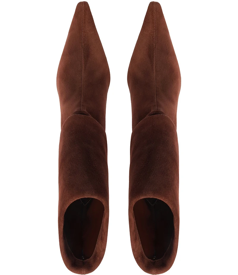 Schutz Rudy Suede Buckle Strap Hardware Booties