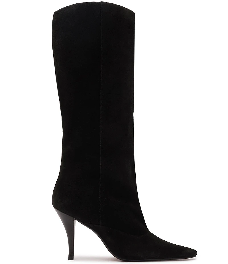 Schutz Rudy Suede Stiletto Tall Boots