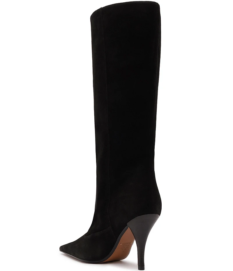 Schutz Rudy Suede Stiletto Tall Boots