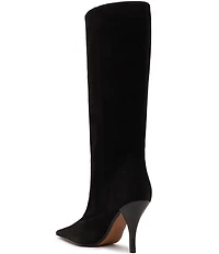 Schutz Rudy Suede Stiletto Tall Boots
