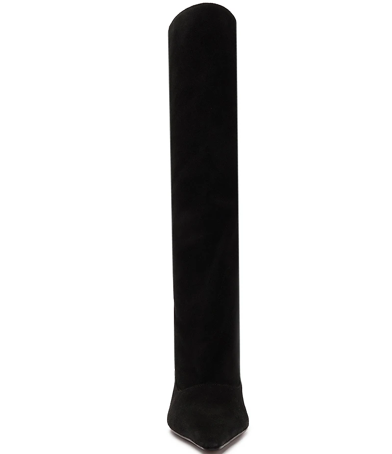 Schutz Rudy Suede Stiletto Tall Boots