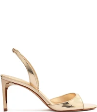 Schutz Scarlett Metallic Leather Slingback Dress Sandals